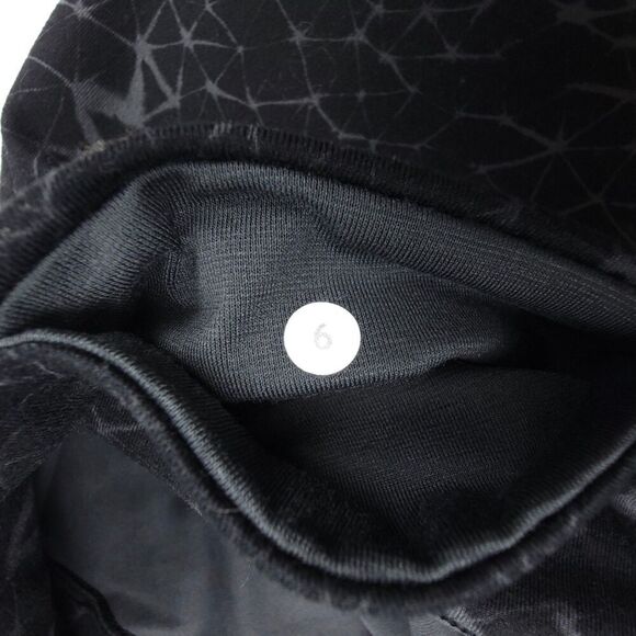 LULULEMON Wunder Under Crop II Leggings Full-On Luon Star Crushed Coal Black 6 - Picture 6 of 6